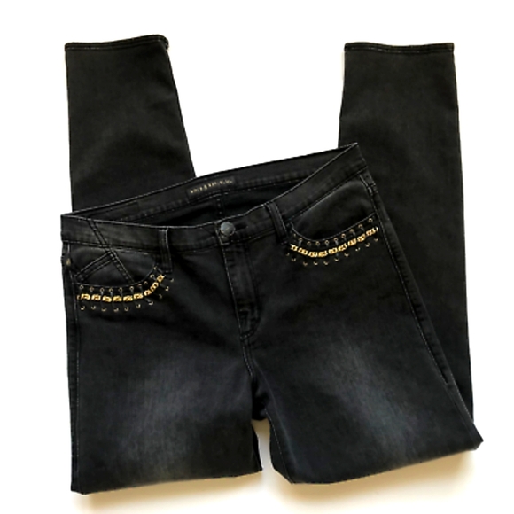 Rock And Republic Black Studded Women's Jeans - Picture 5 of 5